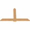 Ekena Millwork Eugene Smooth Timber Gable Bracket, Western Red Cedar, 60"W x 38"H x 1 1/2"D x 5 1/2"F, 15/12 Pitch GBW060X38X0206EUG00SWR - alternate 3